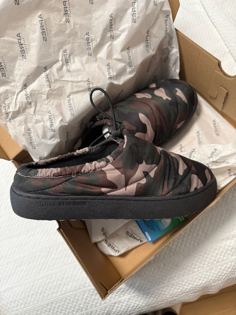 Men's Camo Slip-On Quilted Casual Shoes - Black & Brown